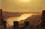 Castle Canvas Paintings - Roundhaylake From Castle